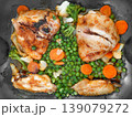 Chicken with Mixed Vegetables in Pan 139079272