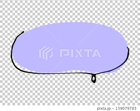 Simple handwritten speech bubble Simple handwritten speech bubble 139079783