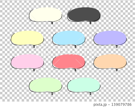 Simple handwritten speech bubble Simple handwritten speech bubble 139079786