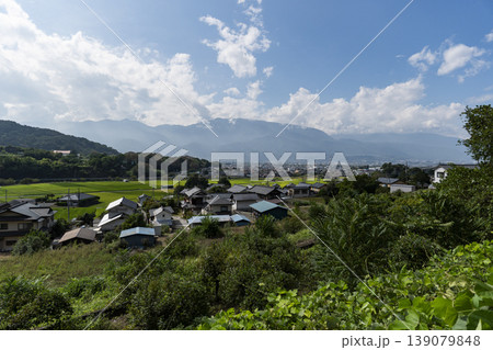 山梨県西八代郡市川三郷町の街並み 山梨県西八代郡市川三郷町の街並み 139079848