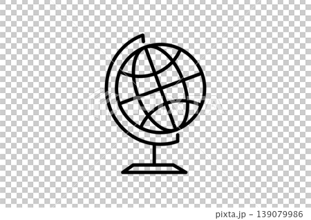 Globe Icon Representing World, Map, Travel and Education Concepts for Design 139079986
