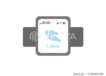 運動量を表示しているスマートウォッチ 139080396