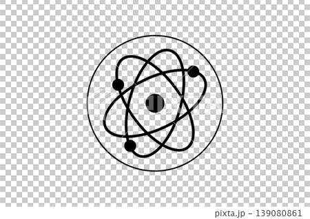 Atomic Science Icon Atom Symbol Representing Physics, Nuclear Energy, Molecule And Technology Concept Atomic Science Icon Atom Symbol Representing Physics, Nuclear Energy, Molecule And Technology Concept 139080861