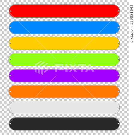Metal Plates, Set of 8 Colors Metal Plates, Set of 8 Colors 139081643