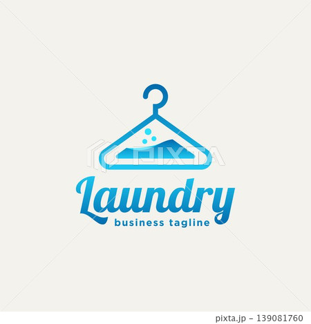 laundry hanger minimalist line art flat logo icon laundry hanger minimalist line art flat logo icon 139081760