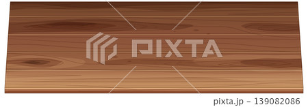 Realistic Wooden Table Vector Illustration 139082086