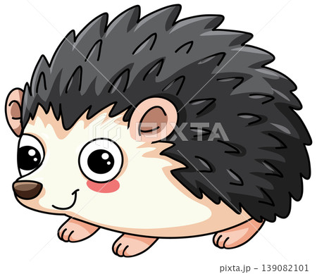 Cute Cartoon Hedgehog Vector Illustration Isolated on White Background Cute Cartoon Hedgehog Vector Illustration Isolated on White Background 139082101