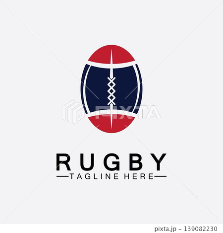Rugby Ball American Football Icon Vector Logo Template Rugby Ball American Football Icon Vector Logo Template 139082230