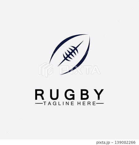 Rugby Ball American Football Icon Vector Logo Template Rugby Ball American Football Icon Vector Logo Template 139082266