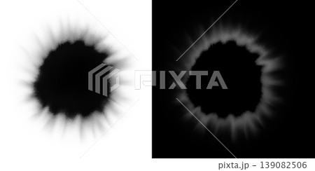 黒い光　PNG　モーション　透過素材 139082506
