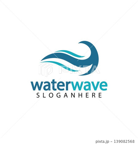 water wave logo design template water wave logo design template 139082568