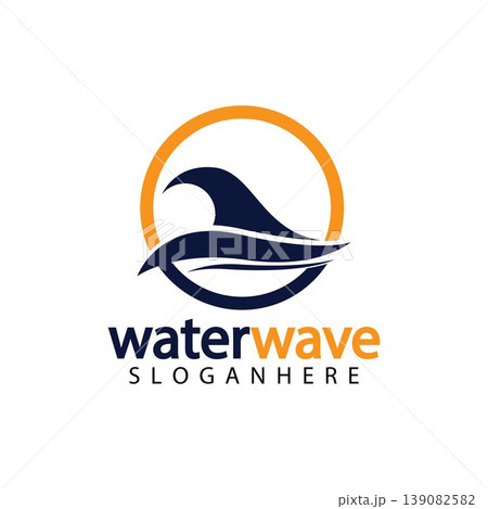 water wave logo design template water wave logo design template 139082582