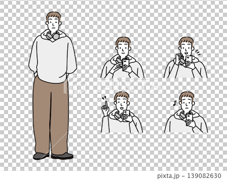 カジュアルな服装の若い男性 カジュアルな服装の若い男性 139082630