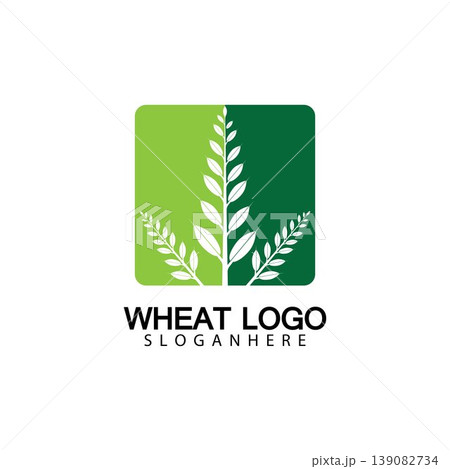 Agriculture Wheat logo template vector icon design 139082734