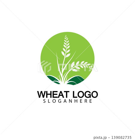 Agriculture Wheat logo template vector icon design 139082735