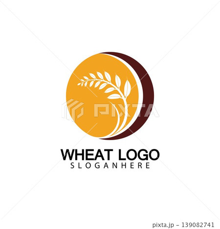 Agriculture Wheat logo template vector icon design 139082741