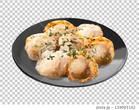 帆立のしょうゆバター焼き 139083182