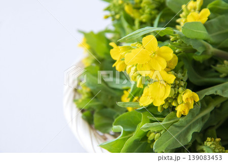 野沢菜の茎立ち 野沢菜の茎立ち 139083453