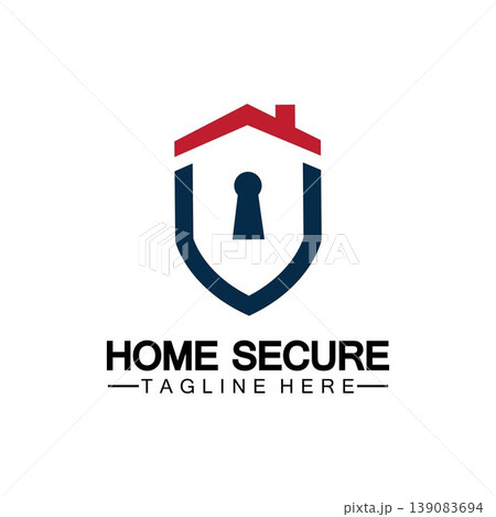 Home secure logo, smart house logo design,Home protection logo design template. Vector shield and house logotype illustration. Home secure logo, smart house logo design,Home protection logo design template. Vector shield and house logotype illustration. 139083694