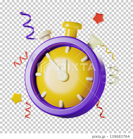 3d stopwatch, 3d new year icon 3d stopwatch, 3d new year icon 139083764