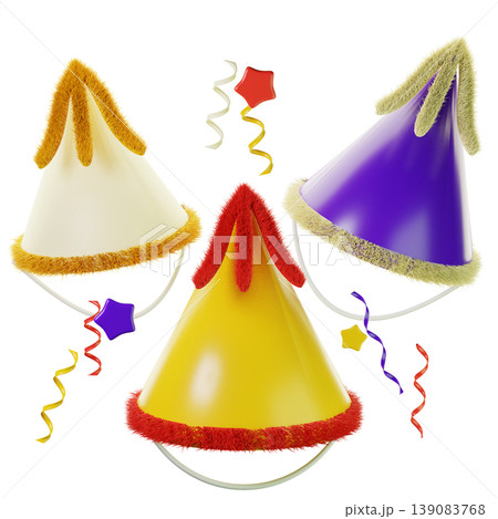 3d New Year's hat, 3d new year icon 139083768