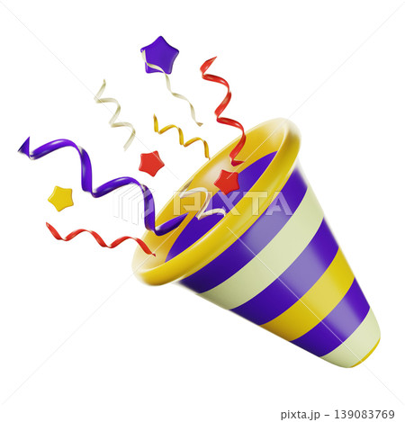3d trumpet, 3d new year icon 3d trumpet, 3d new year icon 139083769