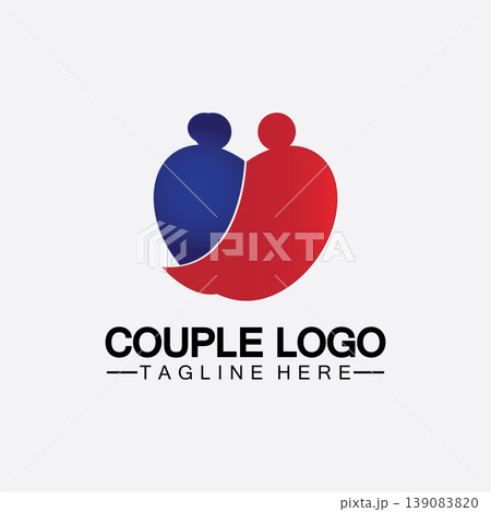 people with love couple vector logo icon symbol vector. This also represents married couple, husband & wife, bride and bridegroom, live-in partners, lovers, romantic couple, pair people with love couple vector logo icon symbol vector. This also represents married couple, husband & wife, bride and bridegroom, live-in partners, lovers, romantic couple, pair 139083820