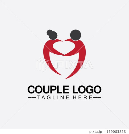 people with love couple vector logo icon symbol vector. This also represents married couple, husband & wife, bride and bridegroom, live-in partners, lovers, romantic couple, pair people with love couple vector logo icon symbol vector. This also represents married couple, husband & wife, bride and bridegroom, live-in partners, lovers, romantic couple, pair 139083828