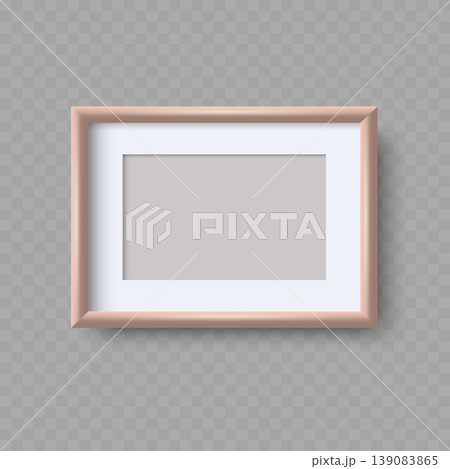Realistic Square Picture Frame Mockup. Vector Realistic Square Picture Frame Mockup. Vector 139083865