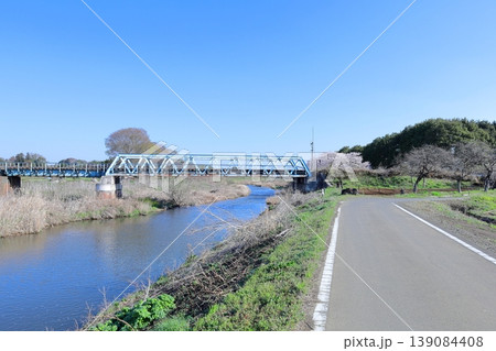 真岡鐵道 小貝川橋梁／栃木県 益子町 139084408