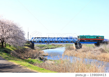 真岡鐵道 小貝川橋梁／栃木県 益子町 139084413