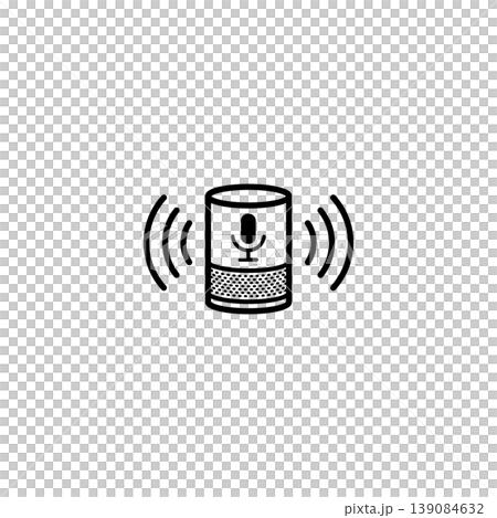 Smart Voice Assistant Speaker Icon Smart Voice Assistant Speaker Icon 139084632