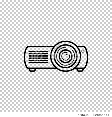 Home Cinema Projector Line Icon 139084633