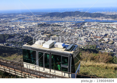 北九州市の人気観光スポット皿倉山スロープカー 139084804