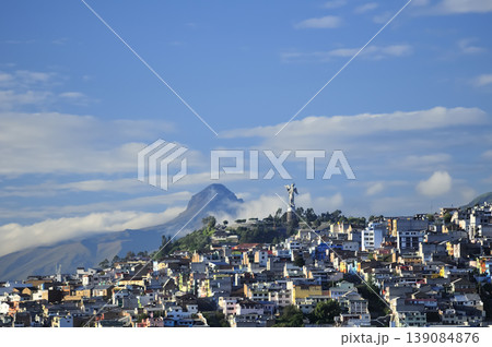 Beautiful and sunny morning in Quito city Beautiful and sunny morning in Quito city 139084876