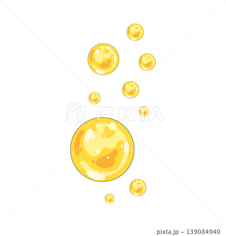 Illustration of yellow bubble 139084940