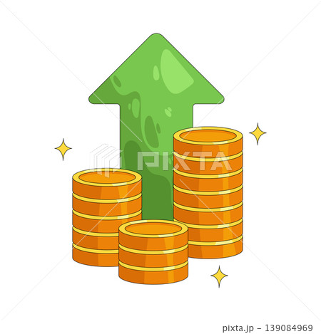 Illustration of Financial growth Illustration of Financial growth 139084969
