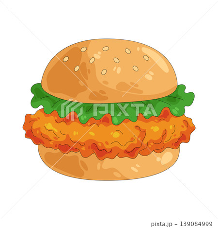 Illustration of burger Illustration of burger 139084999