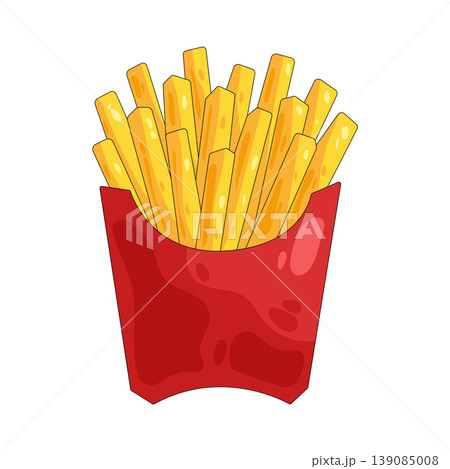 Illustration of french fries Illustration of french fries 139085008