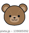テディベアの顔のイラスト 139085092