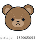 テディベアの顔のイラスト 139085093