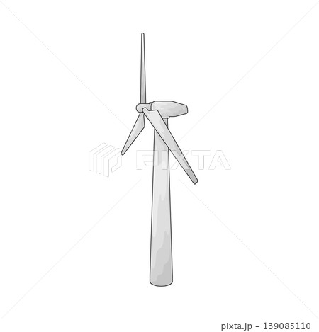 Illustration of Wind Turbine Illustration of Wind Turbine 139085110