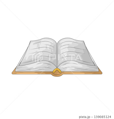 Illustration of Open Book 139085124