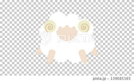 A simple and cute sheep character A simple and cute sheep character 139085165