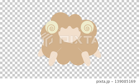 A simple and cute sheep character A simple and cute sheep character 139085169