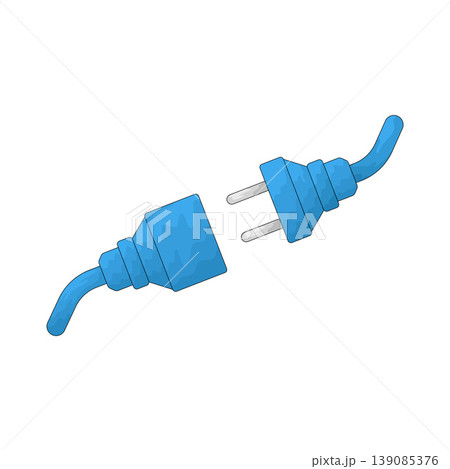 Illustration of Disconnected Plug 139085376