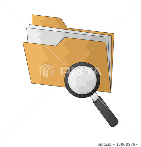 Illustration of Search Folder Illustration of Search Folder 139085767