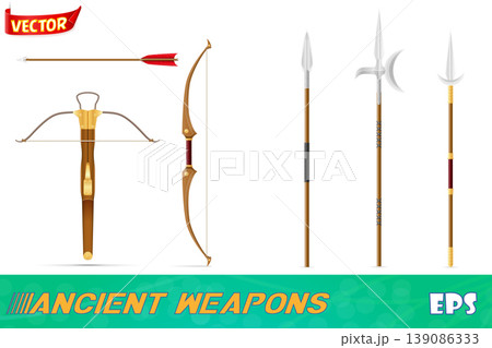 ancient battle weapons stock vector illustration ancient battle weapons stock vector illustration 139086333