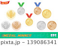 medal winner sport gold silver bronze stock vector illustration 139086341