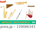 wind musical instruments vector illustration 139086343